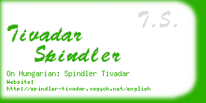 tivadar spindler business card